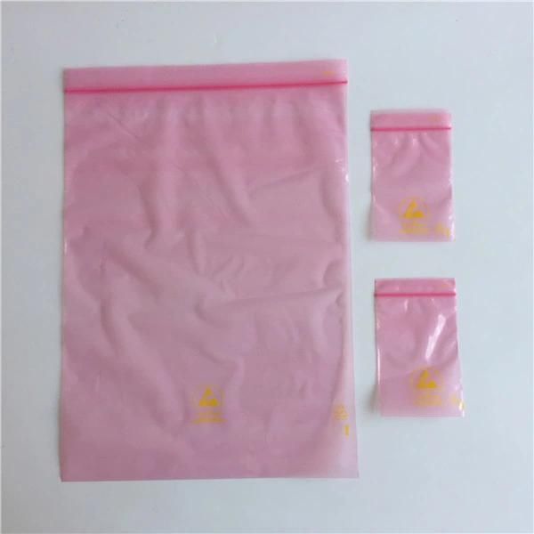 ESD Zip Lock PE Antistatic Reclosable Bag