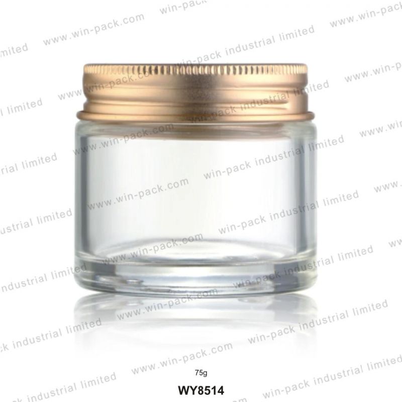 70ml 100ml Fashionable Luxury Cosmetic Glass Foundation Jar with Pump