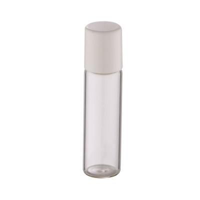 Clear Glass Essential Oil Roll on Perfume Bottles Wholesale with Plastic Cap and Stainless Steel Roller Ball 3ml