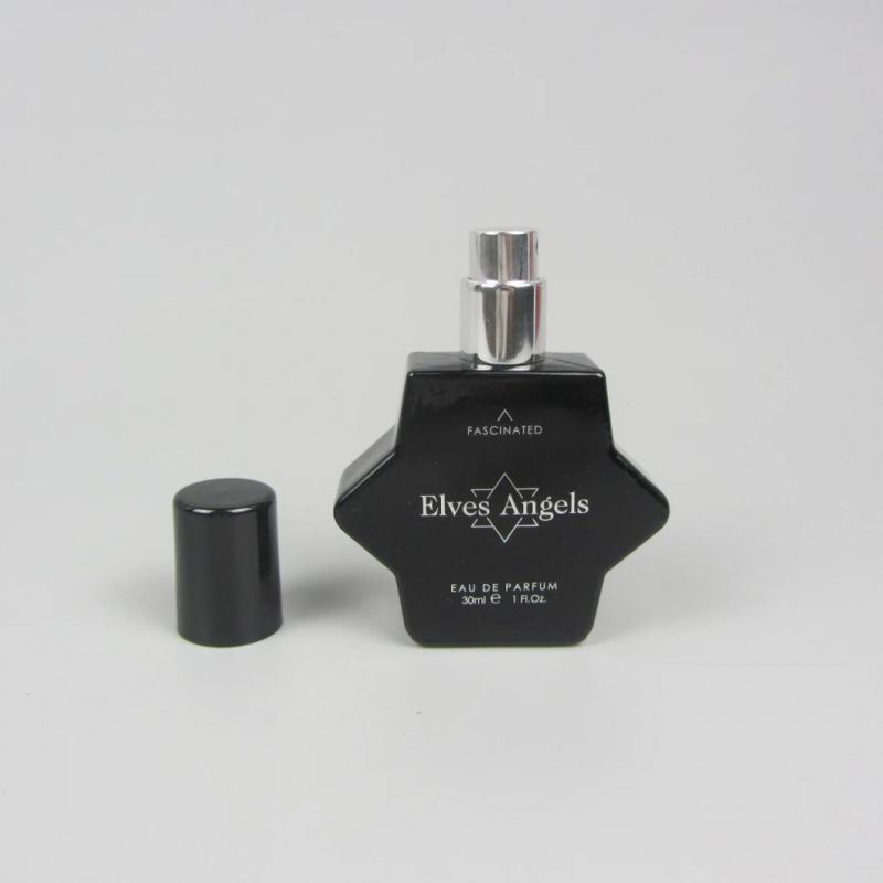 Empty 30ml Glass Perfume Spray Bottle with Sprayer Pump Cap