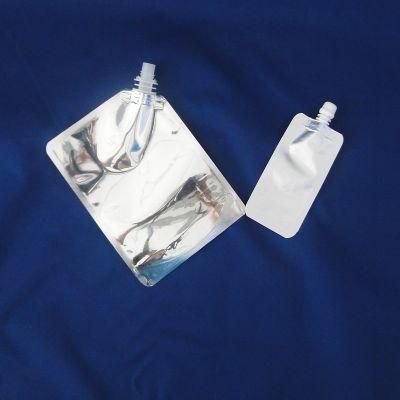 Pure Aluminum Foil Spout Pouch Reuse Zipper Spout Pouch