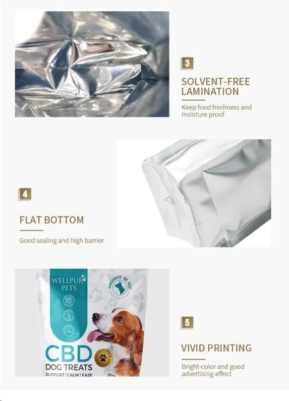 Flat-Bottom Dog Food Zipper Bag