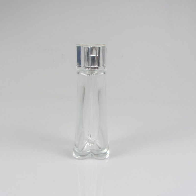 Empty Heart Fancy Glass Bottle for Perfume Oil