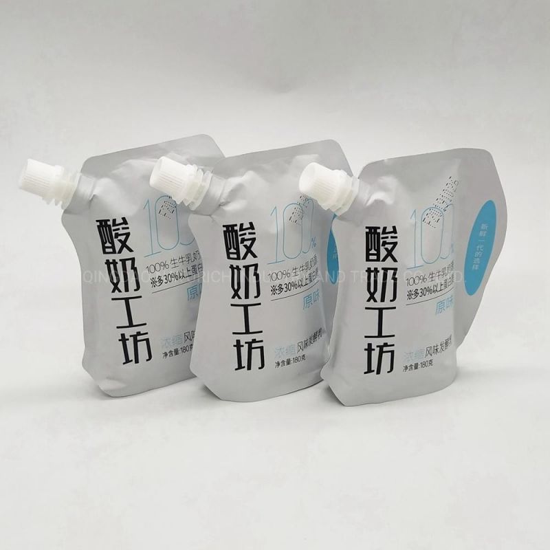 Customized Printing Liquid Packaging Spout Bag for Milk