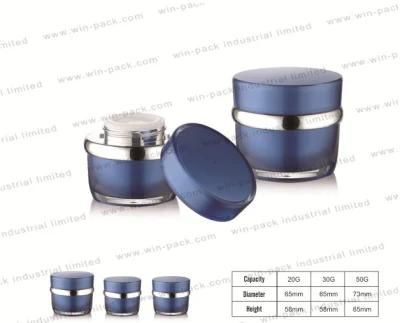 Factory Hot Sale Round Empty Cosmetic Acrylic 15g 30g 50g Jar Cream Packing