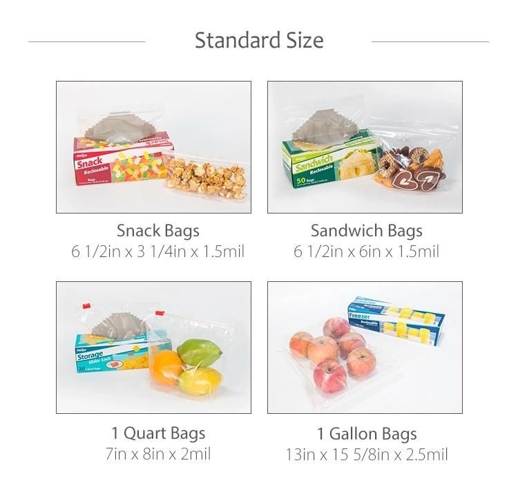 Food Grade, Retail Boxes Packaging, Single/Double Zipper Food Bag, Reclosable Bag, Plastic Bag, Veggies//Frozen/Accessory/Cosmetic Ziplock Bag, Anti-Bacteria