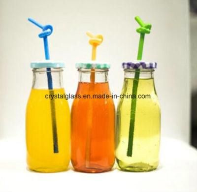 200ml 250ml 500ml Milk Glass Bottle/ 16oz Juice Bottle Milk Bottle for Wholesales