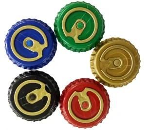 Easy Open Ringtab Bottle Cap with Ring for Beverage Glass Bottle