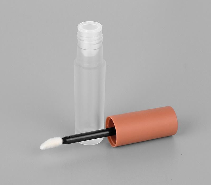 Wholesale Customized Empty Round Matte Plastic Makeup Container Cosmetic Packaging Lip Gloss Tube