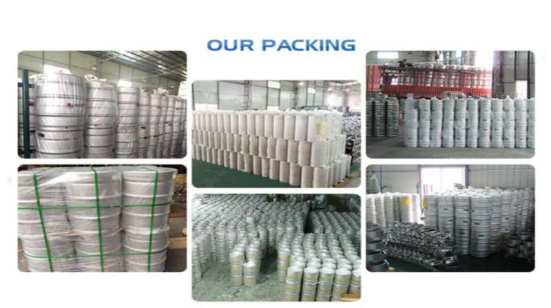 New Design Large Capacity Dispenser Equipment Food Grade Silm Us 20L 30L 60L Baby Kegs 304 Stainless Steel Beer Cask