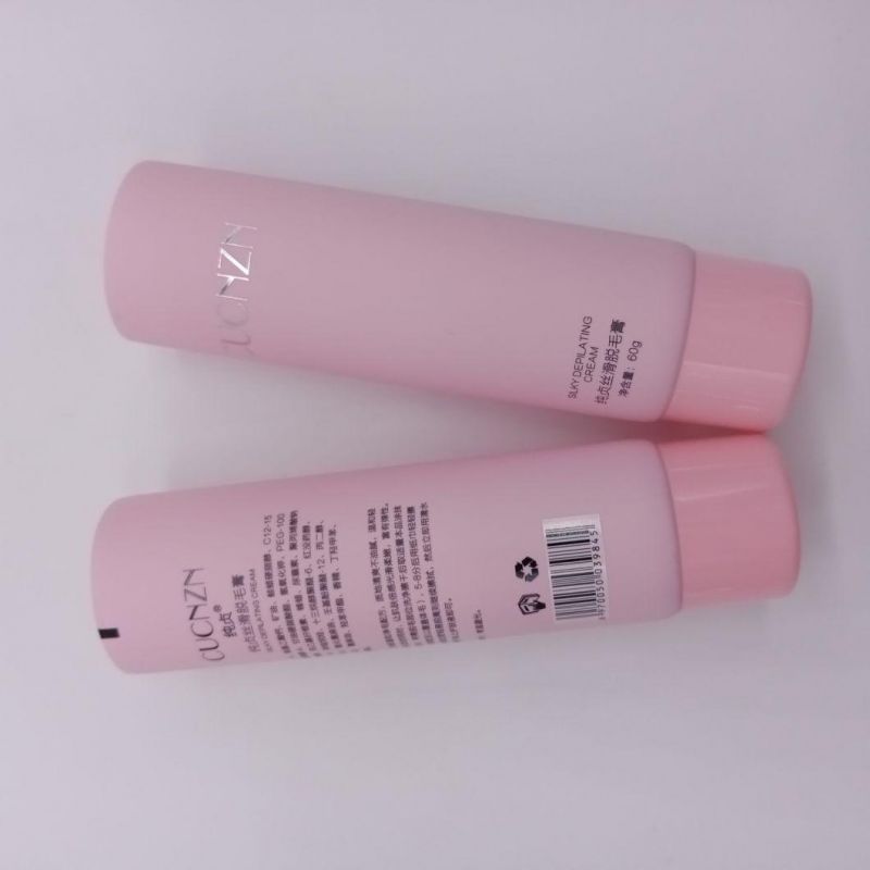 Empty Cosmetic Plastic Tube for Hair Removal Cream Packaging