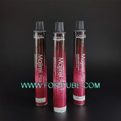 Hair Colourant Tube Cosmetic Packaging Offset Printing Empty Container Flexible