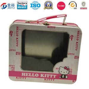 Factory Directly Rectangular Tin Box with Window