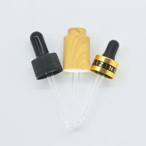 18/410 Aluminum Dropper with White Rubber Dropper for 5ml 10ml 15ml Glass Essential Oil Bottles