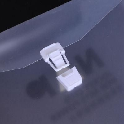 China High Quantity OEM Arc Button Plastic Metting File Bag