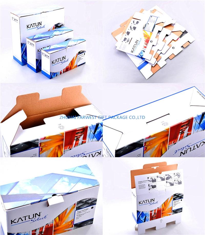 Good Design Corrugated Box for Toner Cartridge Packaging Ink Box Wholesale