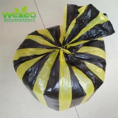 HDPE Wholesale Price High Strength Disposable PE Stripes Color Plastic T-Shirt Bag, Vest Handle Striped Bags