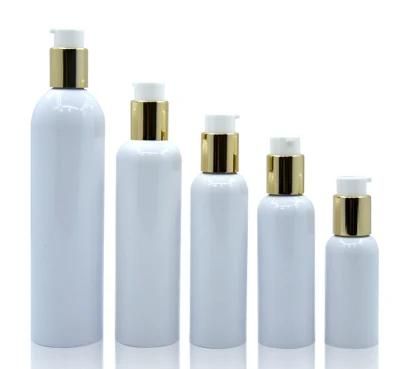 30ml 60ml 130ml Cosmetic Round Colored White Plastic Bottle