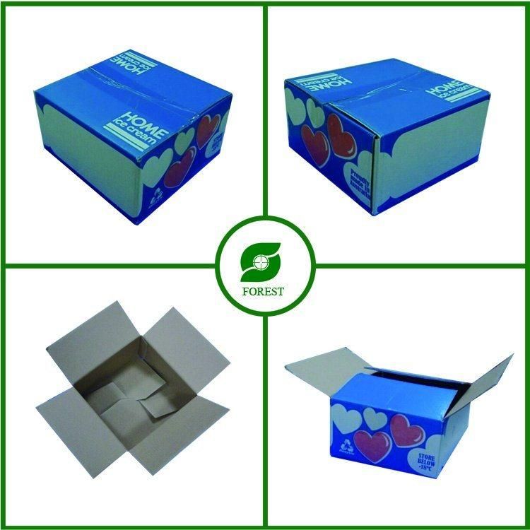 Food Grade Corrugated Cardboard Box for Ice Cream Packaging