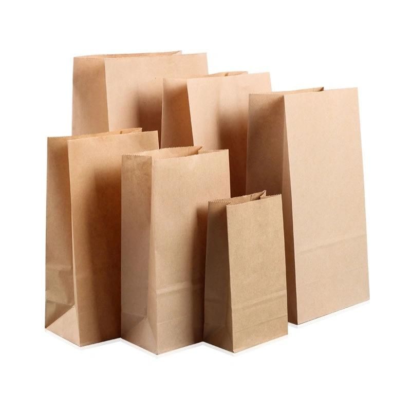 French Fries Roasted Chicken Kebab Delivery Paper Bags Disposable Packaging Bag