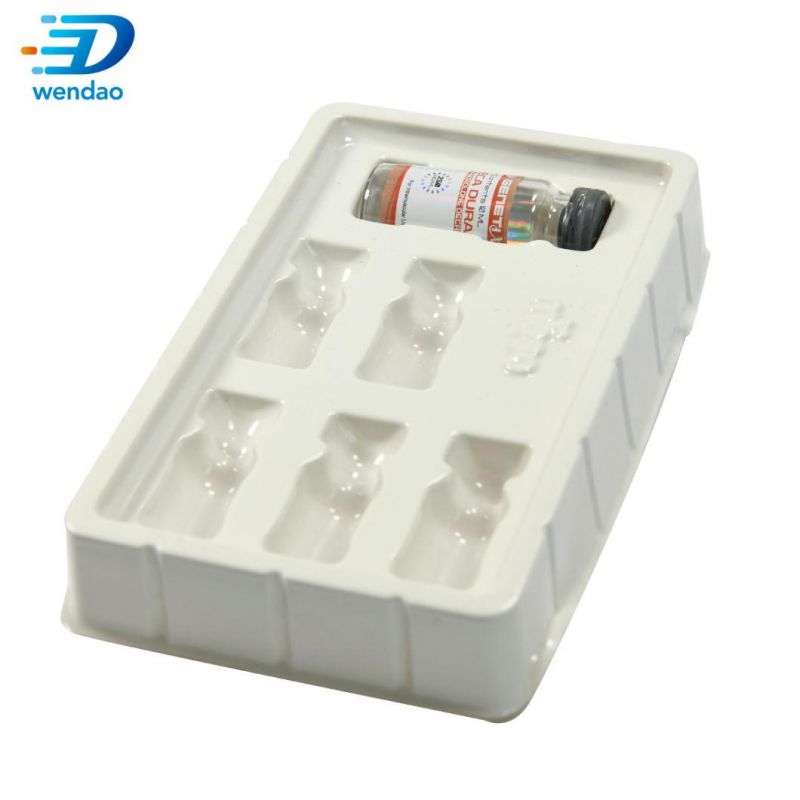 Custom 2 Ml PVC Medical Blister Plastic Vial Ampoule Tray Packaging