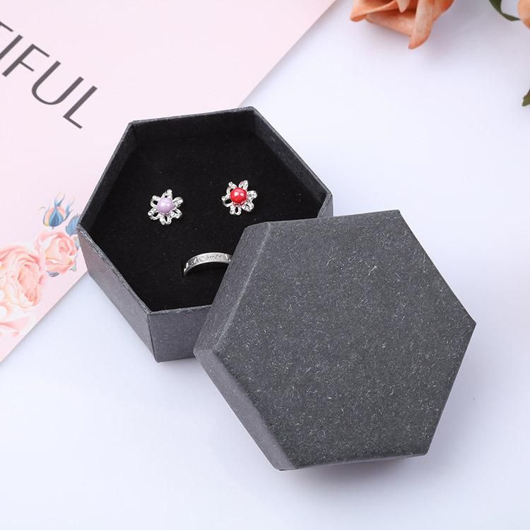 Creative Custom Jewelry Packaging Luxury Paper Gift Box European Style Double Open Snap Jewelry Box Velvet Velvet Snap Jewelry