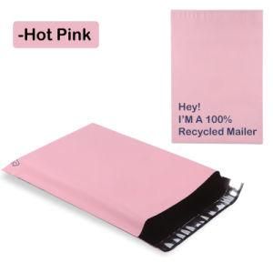 Pink Eco-Friendly Recycled Printed Poly Mailers Customized Mailing Bags Personalized Shipping Envelopes for Package Shipping