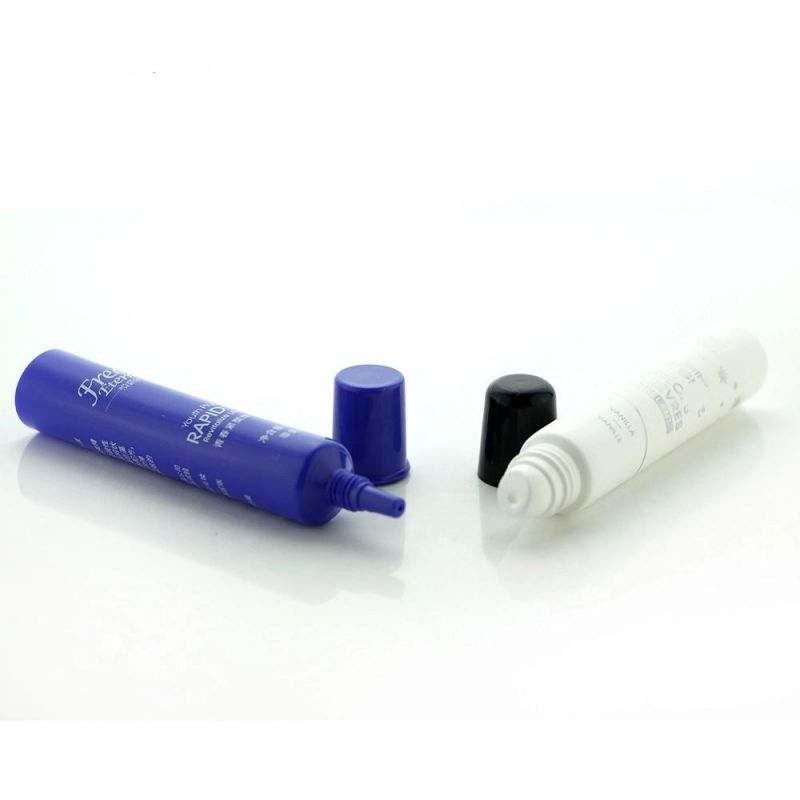 Small Plastic Soft Touch Cosmetic Packaging Tube for Eye Cream Tube Color Customized Silkscreen Print Loffset Printing