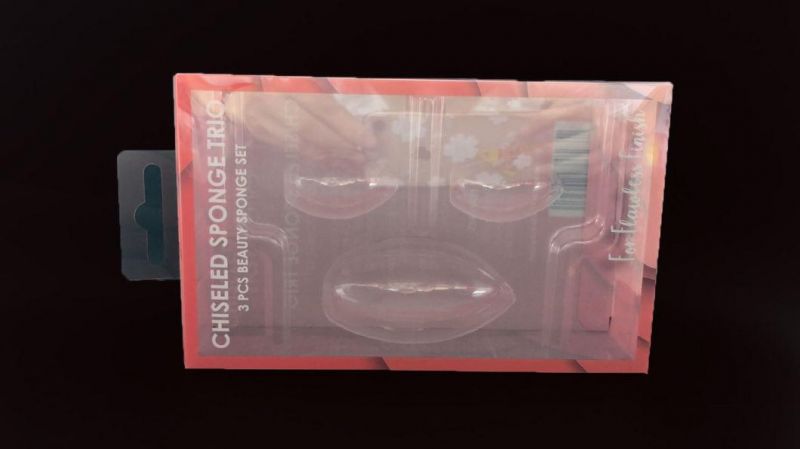 Customized clear Packaging Plastic Box cosmetic box for make up blender