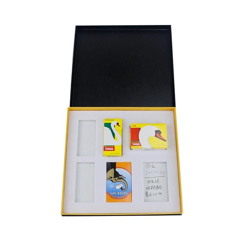 Custom High End Hardcard Board Paper Black Gift Packaging Box