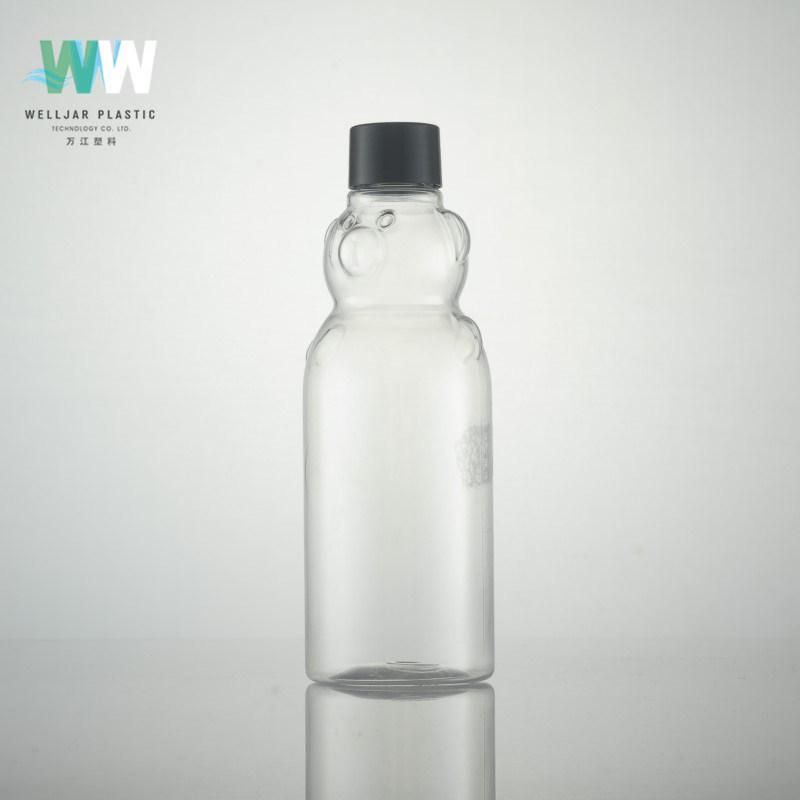 500ml Plastic Pet Bear Shaped Bottle with Screw Cap