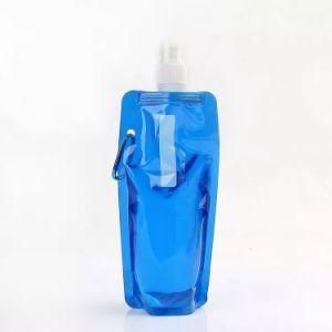 Custom Fruit Juice Packaging Bag Plastic Spout Bag Red Wine Spout Pouch with Climbing Button Carabiner