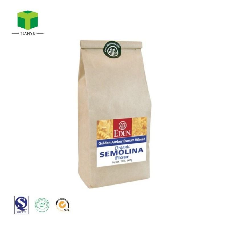 3kg 5kg 20kg 25kg Wheat Sack Packaging Flour Paper Bag