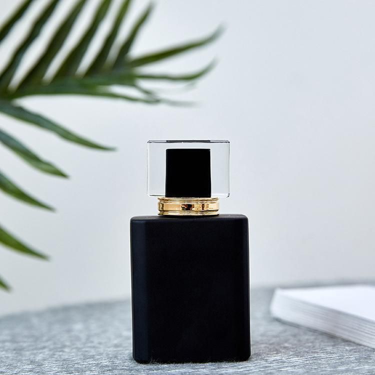 50ml Refillable Perfume Bottle Portable Square Empty Containers for Cosmetic Refillable Acrylic Atomizer Bottle