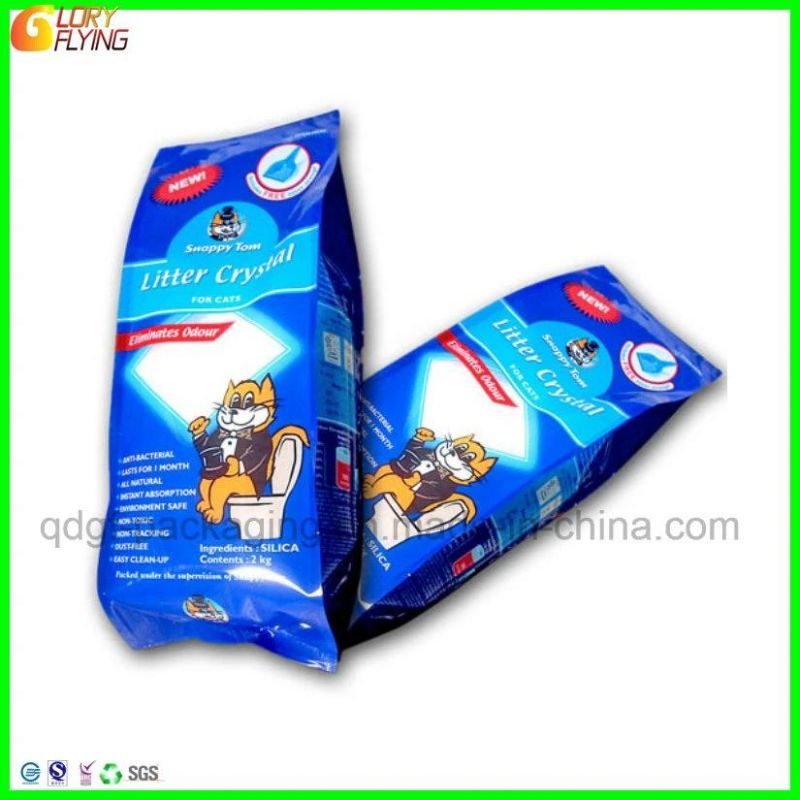 Clear Window Plastic Food Packaging Cat Litter Pouch/Bag