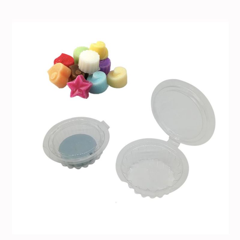 Clear Pet Round Clamshell Wax Melt Packaging