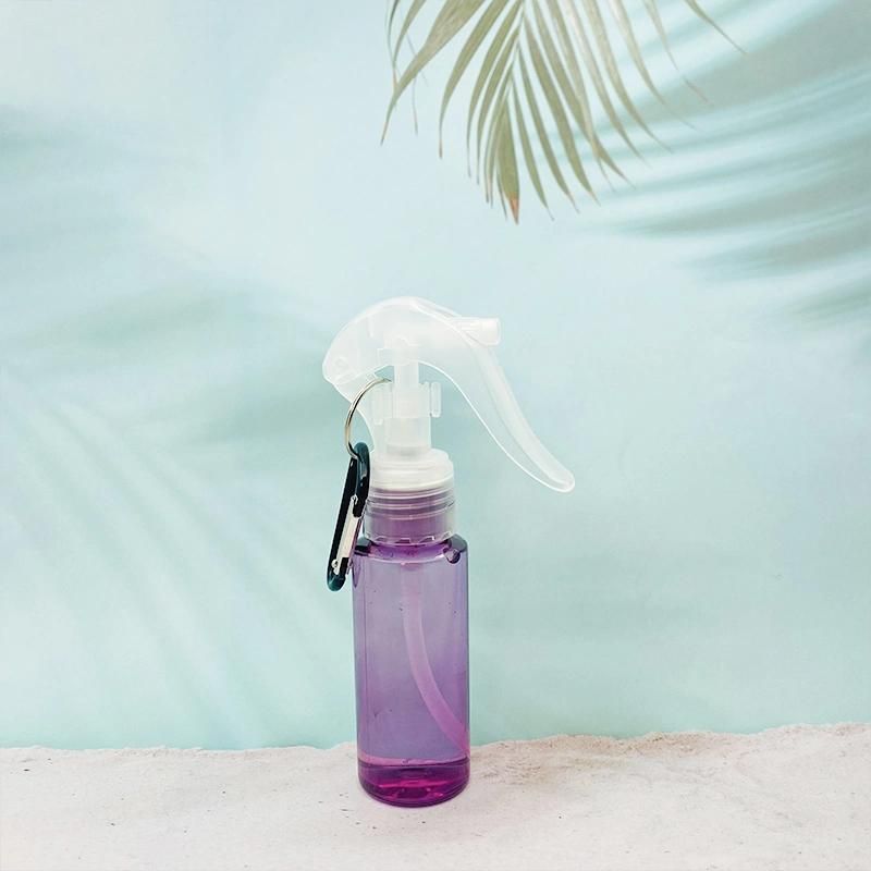 Empty100ml Shaped Pet Bottle Plastic Spray Bottle Pet with Trigger Sprayer & Clasp