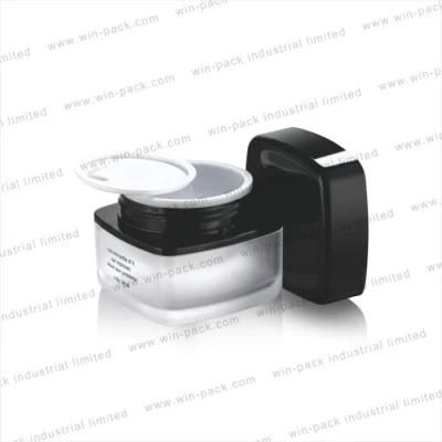 30g 50g 80g Green Color Plastic Cosmetic Packaging Cream Jar with PP Gasket