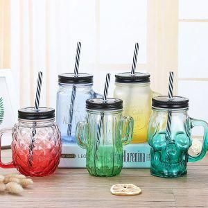 16oz Hot Selling Colored Glass Mason Jars