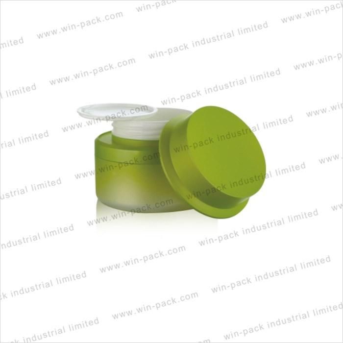 Factory Round Green New Design Acrylic Plastic Jar for Cosmetic Cream Jar 30g 50g