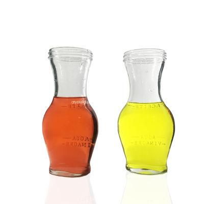 360ml 1L Clear Glass Carafes with Black Lid