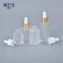 Personal Care Hot Selling Clear Matte Oil Dropper Glass Bottle