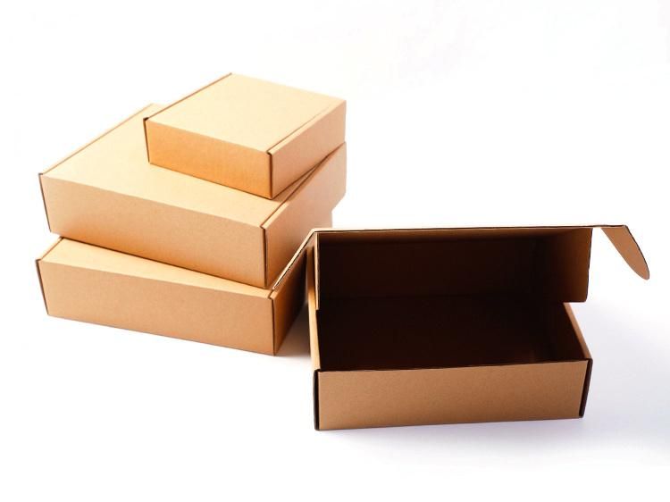 Supplier Custom Logo Eco Friendly Brown Kraft Paper Package Postal Mailer Box Packaging