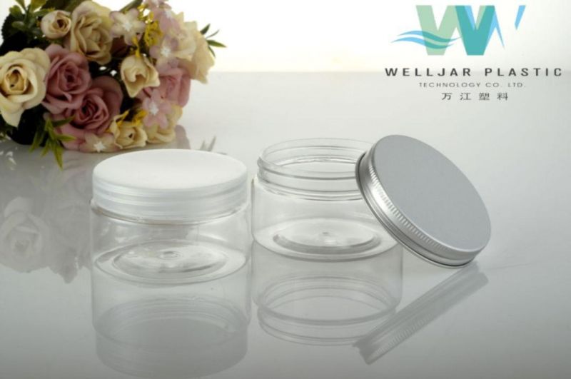 Factory 100g Pet Empy Jar for Cosmeitc Packaging in Stock