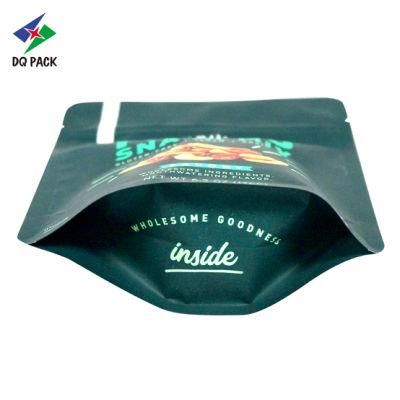 Dq Pack Custom Printed Mylar Bag Reusable Plastic Packaging Bag Stand up Zipper Pouch for Nut and Snack Packaging