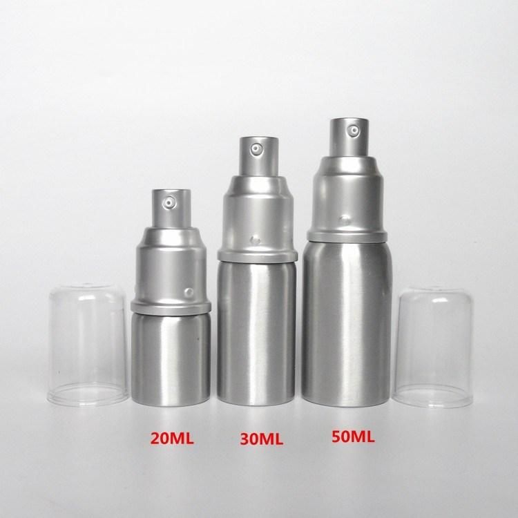 High Quality 250ml Silver Aluminum Shampoo Bottle, Aluminum Pump Bottle for Cosmetic Packaging