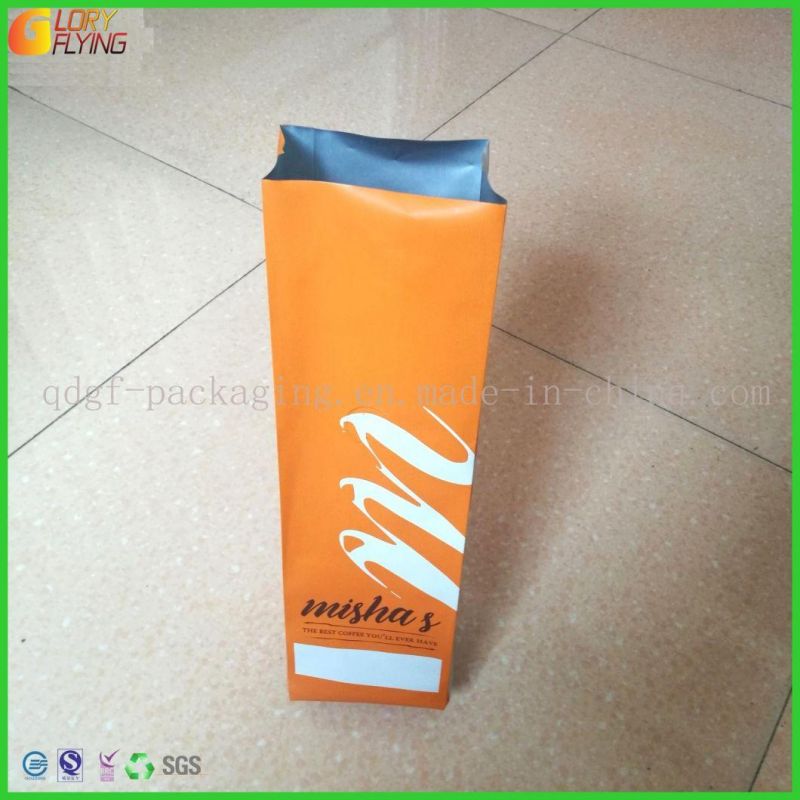 Coffee Pouch with Valve Plastic Packaging Al Foil Food Bag