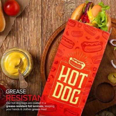 Food Packag Hotdog Paper Pockets for Kebab Bag