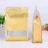 500g Eight Sides Seal Packaging Bag / Quad Seal Foil Flat Bottom Coffee Pouch with Clear Window