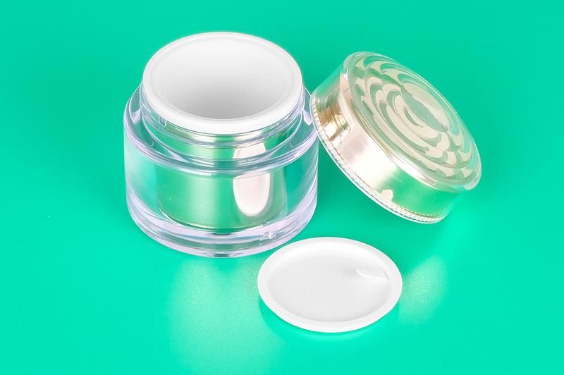 20ml 30ml 50ml Luxury Gold Empty Plastic Cream Jar for Skin Care Product